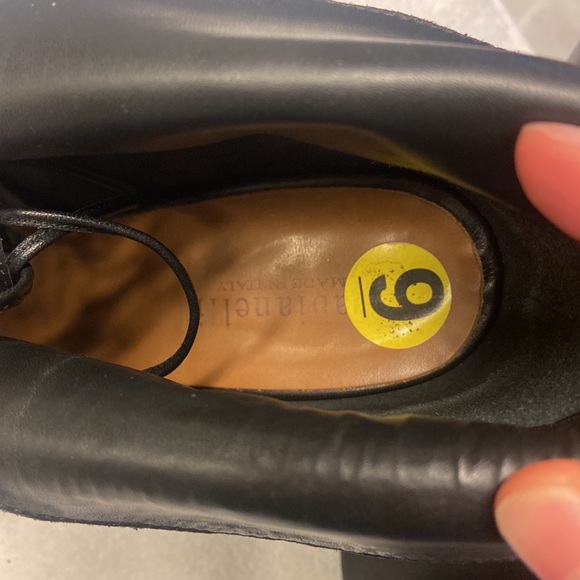 Lace up Black Leather Booties - Picture 6 of 6